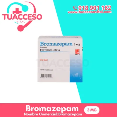 Imagen de Bromazepam 3 mg