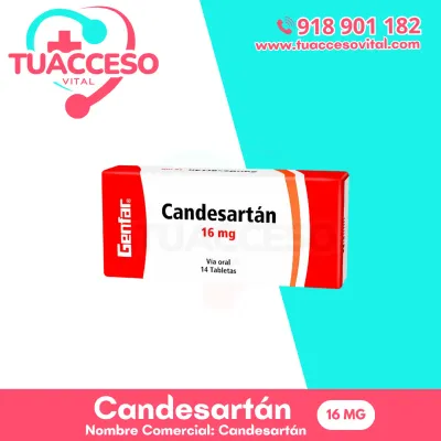 Imagen de Candesartán 16 mg