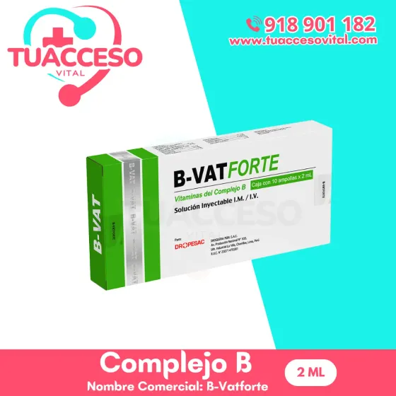 Empaque de Complejo B inyectable