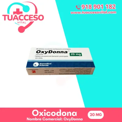Imagen de Oxicodona 20 mg
