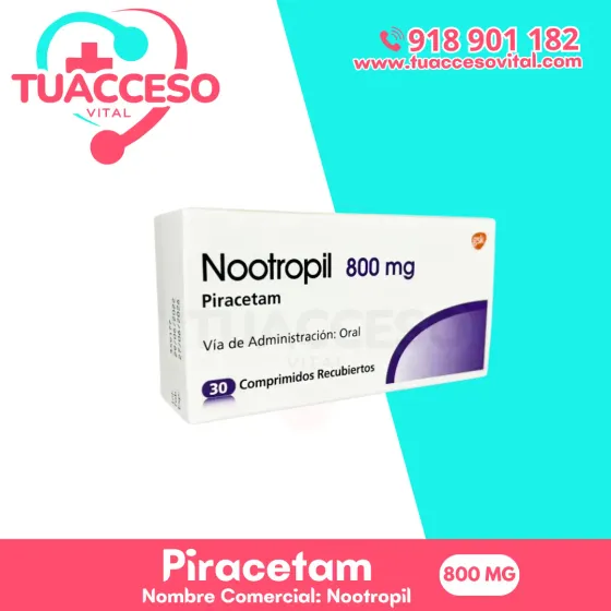 Empaque de Piracetam 800 mg