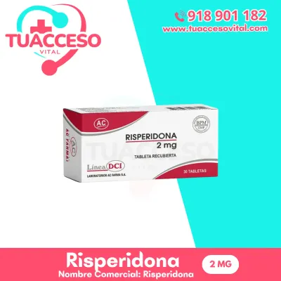 Imagen de Risperidona 2 mg