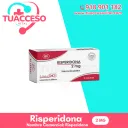 Empaque de Risperidona 2 mg