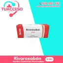 Empaque de Rivaroxabán 20 mg
