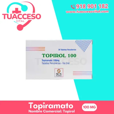 Imagen de Topiramato 100 mg
