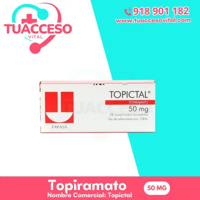 Imagen de Topiramato 50 mg